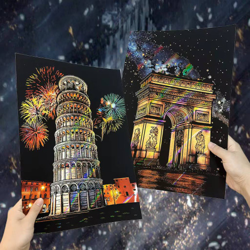 اسکرچ برد چهار برگی a3